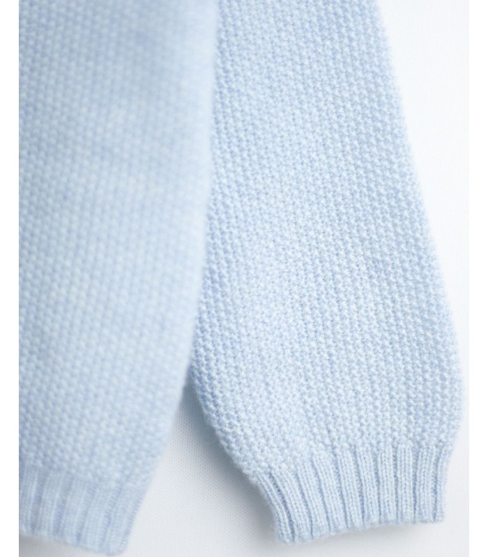 CHAQUETA CASHMERE BEBÉ AZUL