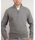 SUETER GRUESO CREMALLERA MEZCLA LAMBSWOOL GRIS