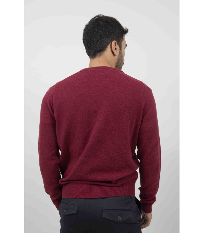 SUETER CUELLO REDONDO MEZCLA LAMBSWOOL ROJO OSCURO