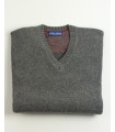 SUÉTER GRUESO PICO MEZCLA LAMBSWOOL GRIS MEDIO