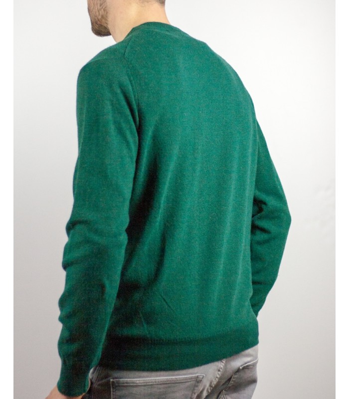 SUETER REDONDO MEZCLA CASHMERE VERDE