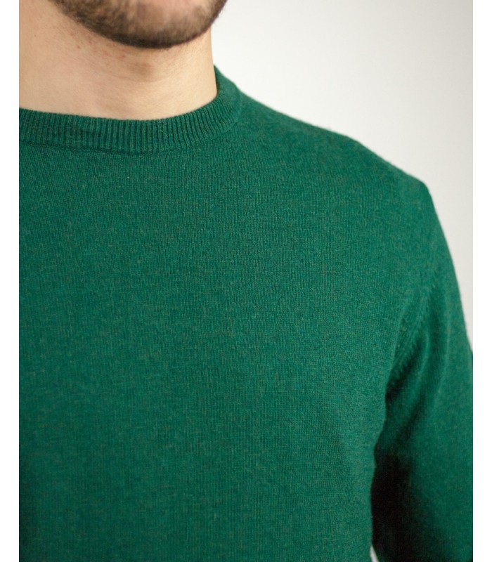 SUETER REDONDO MEZCLA CASHMERE VERDE