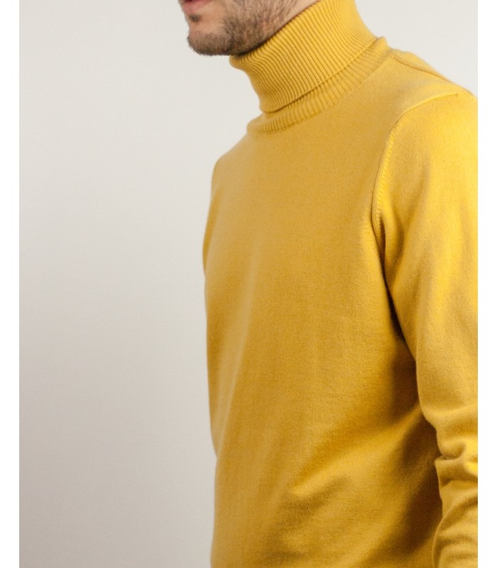 SUETER CUELLO ALTO ALGODÓN ORGÁNICO AMARILLO