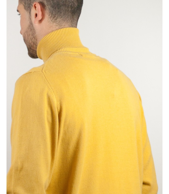 SUETER CUELLO ALTO ALGODÓN ORGÁNICO AMARILLO