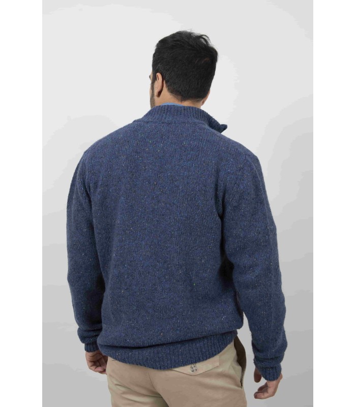 CHAQUETA TWEED AZUL MARINO