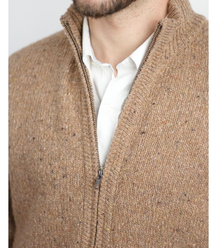 CHAQUETA TWEED MARRON