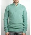 JERSEY CREMALLERA ALGODÓN ORGÁNICO MENTA