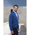 CHAQUETA BOTONES MEZCLA DE LAMBSWOOL AZUL